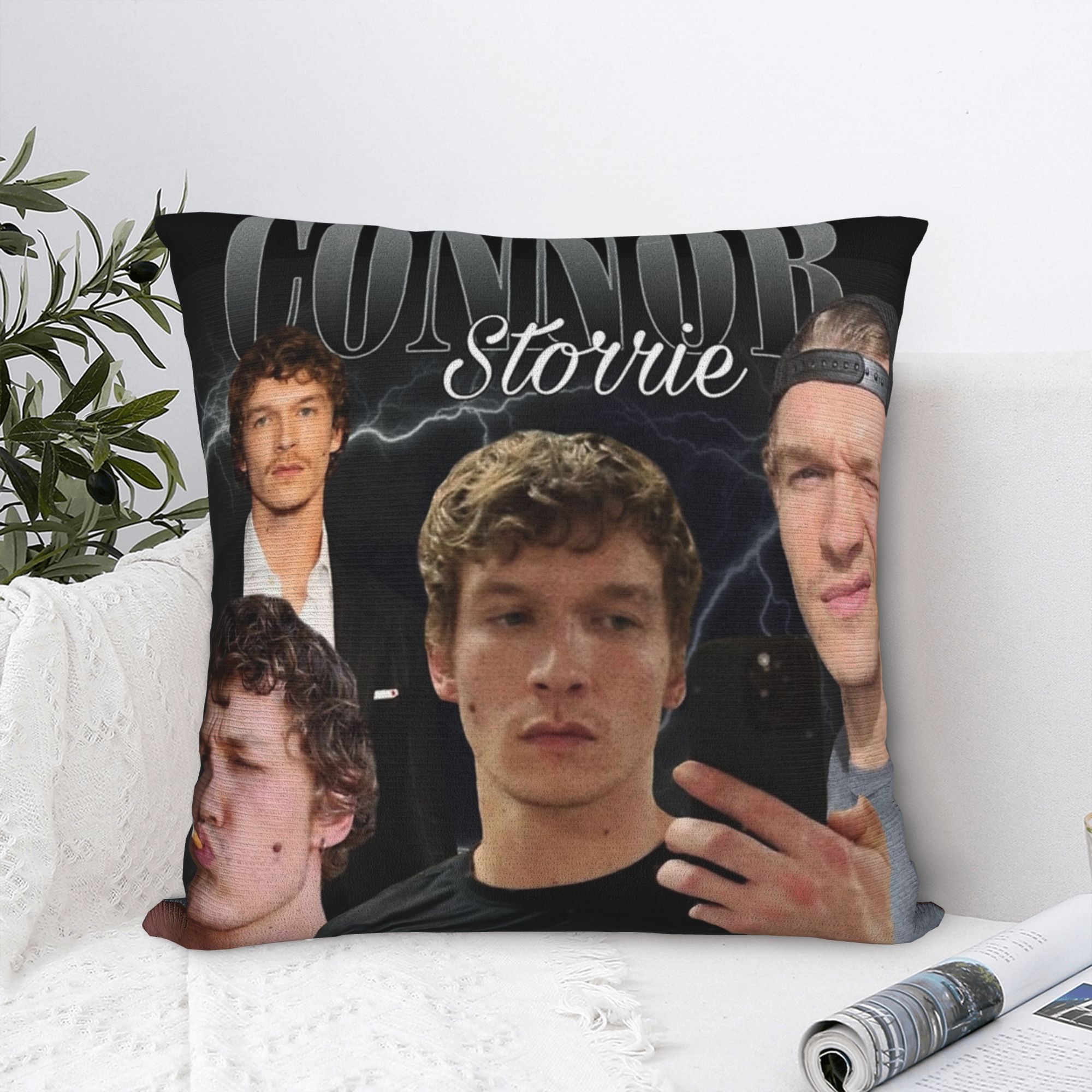Pillow Cover Sublimation - コナー・ストーリー・ヒート・ライバルリティ・イリヤ・ロザノフ枕カバーかわいい面白い枕ケースオフィス車ホームデコレーションプリントクッションカバー