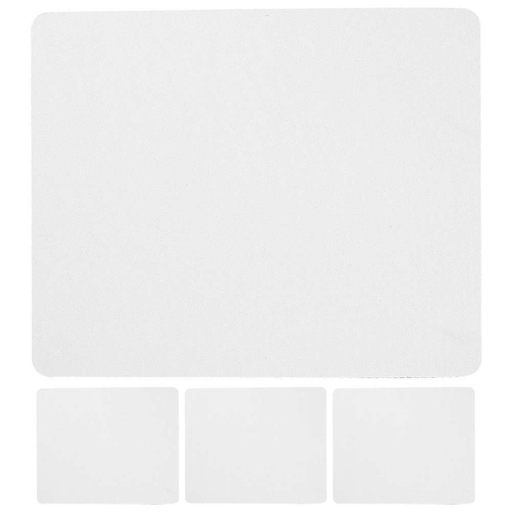 Mouse Pad Blank Sublimation - 4個入り昇華型マウスパッド、無地大型ゴム製ゲーミングマウスパッド、コンピューター、ラップトップ、デスク、オフィス用昇華印刷対応
