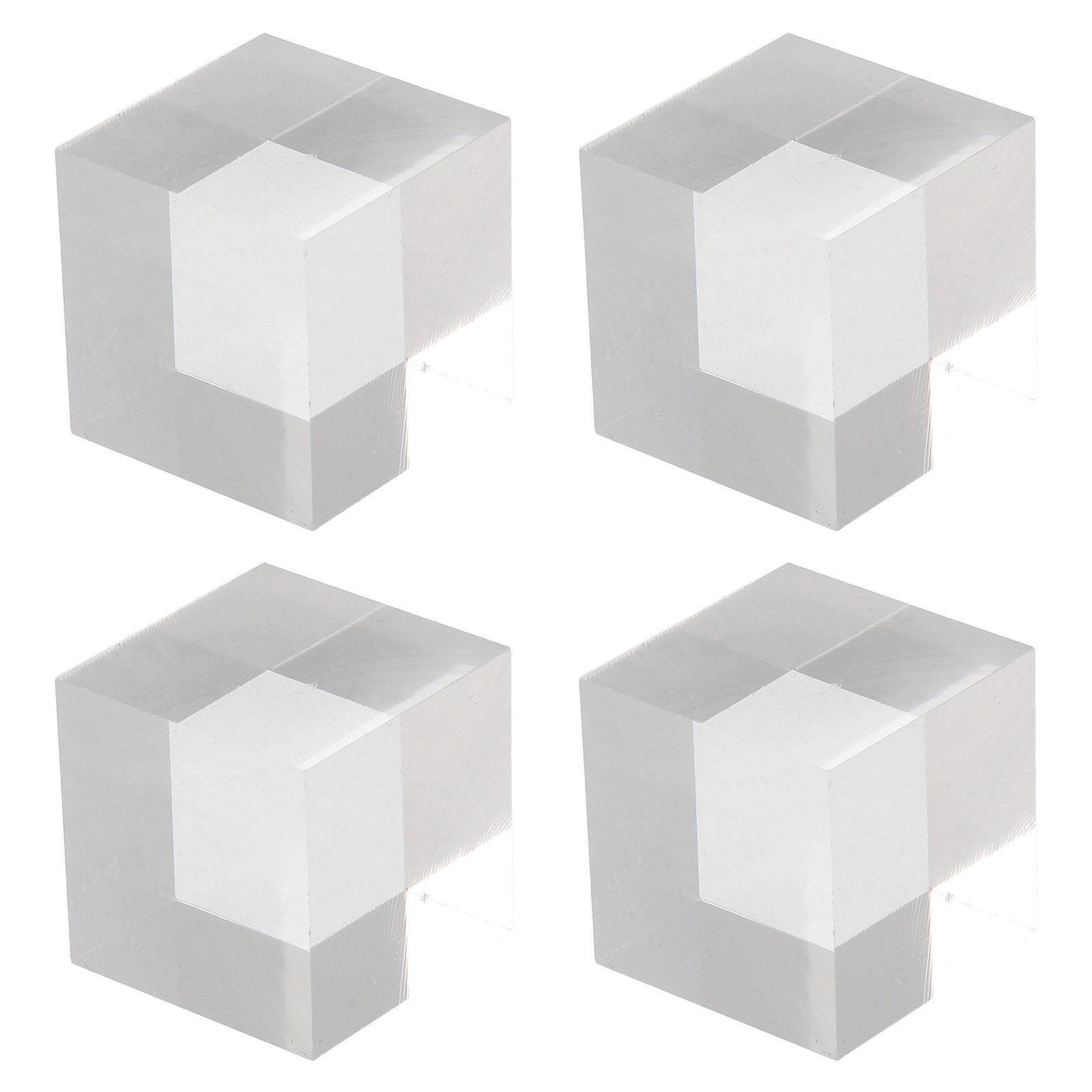 Photo Acrylic Block - アクリル製ディスプレイブロック 写真やコレクション用 ブティックディスプレイスタンド 賞台台座 アクションホルダー キューブトロフィースタンド