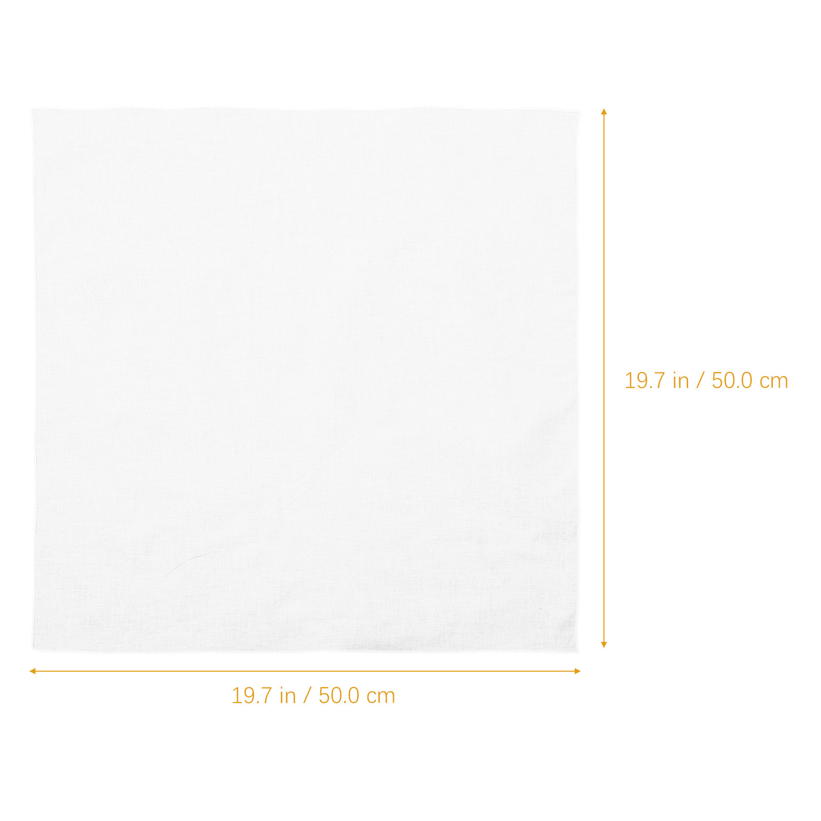 白い綿のハンカチ、正方形の無地のタイダイバンダナ、DIYクラ - Bandana Blank White のレビューと価格