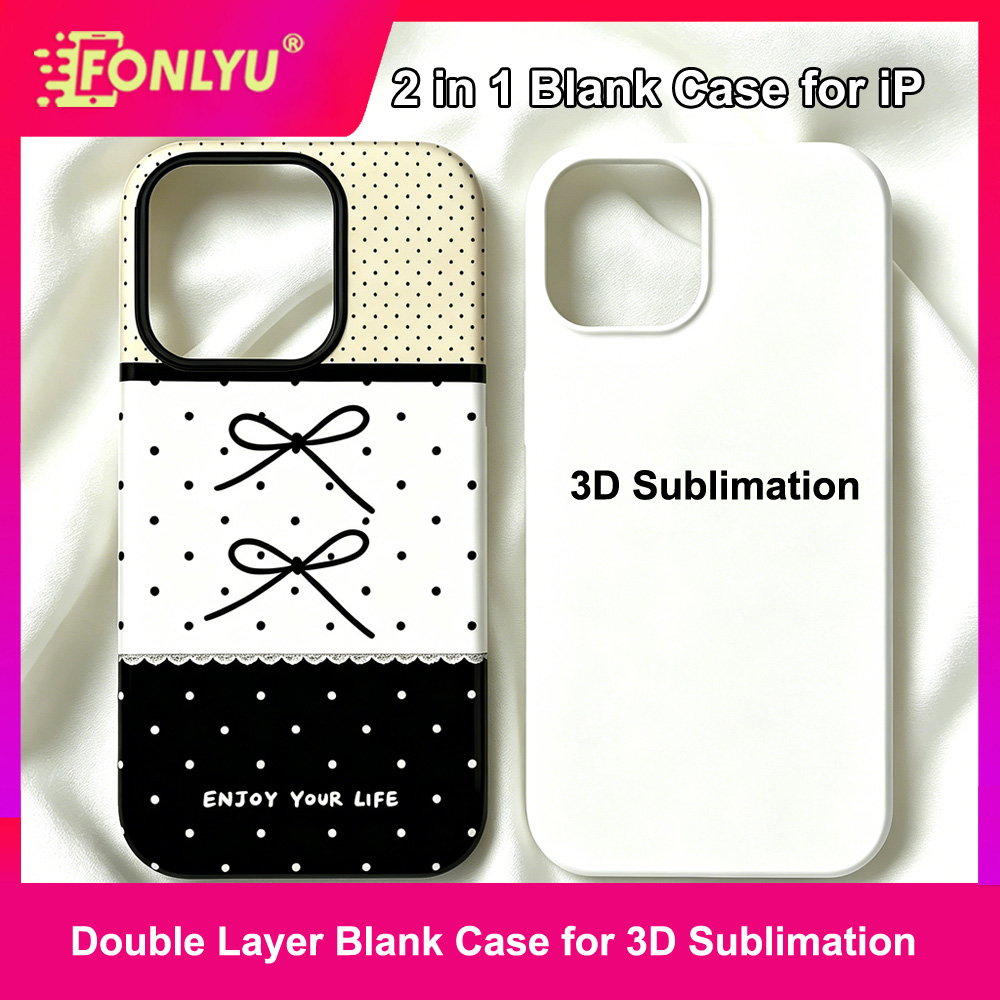 FONLYU 2 in 1 3D昇華ブランクスマホケース i - Phone Case Blank Print のレビューと価格