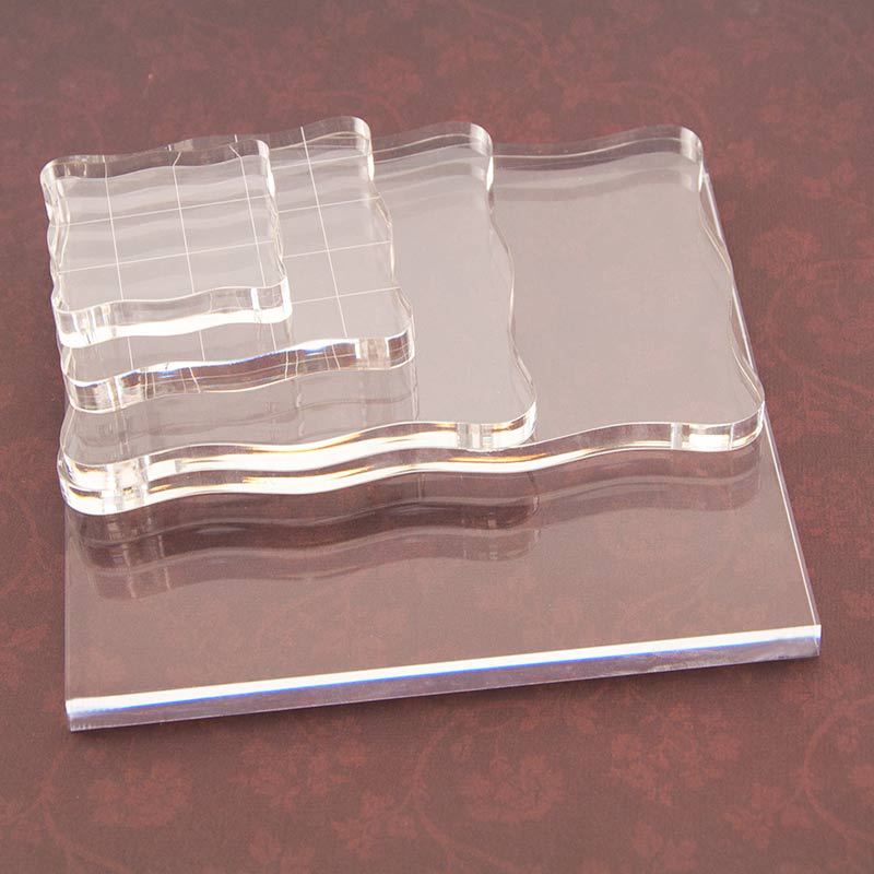 透明アクリルスタンプブロック使用クリアしがみつくマウントゴム - Photo Acrylic Block のレビューと価格