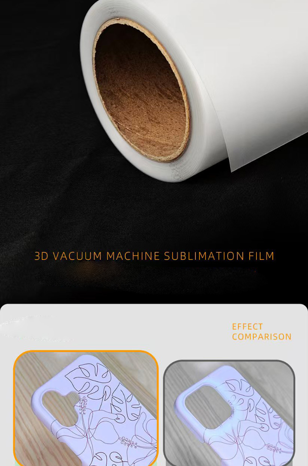 FONLYU 420mm*40mm ロール 3D昇華転写フィ - Phone Case Blank Print のレビューと価格