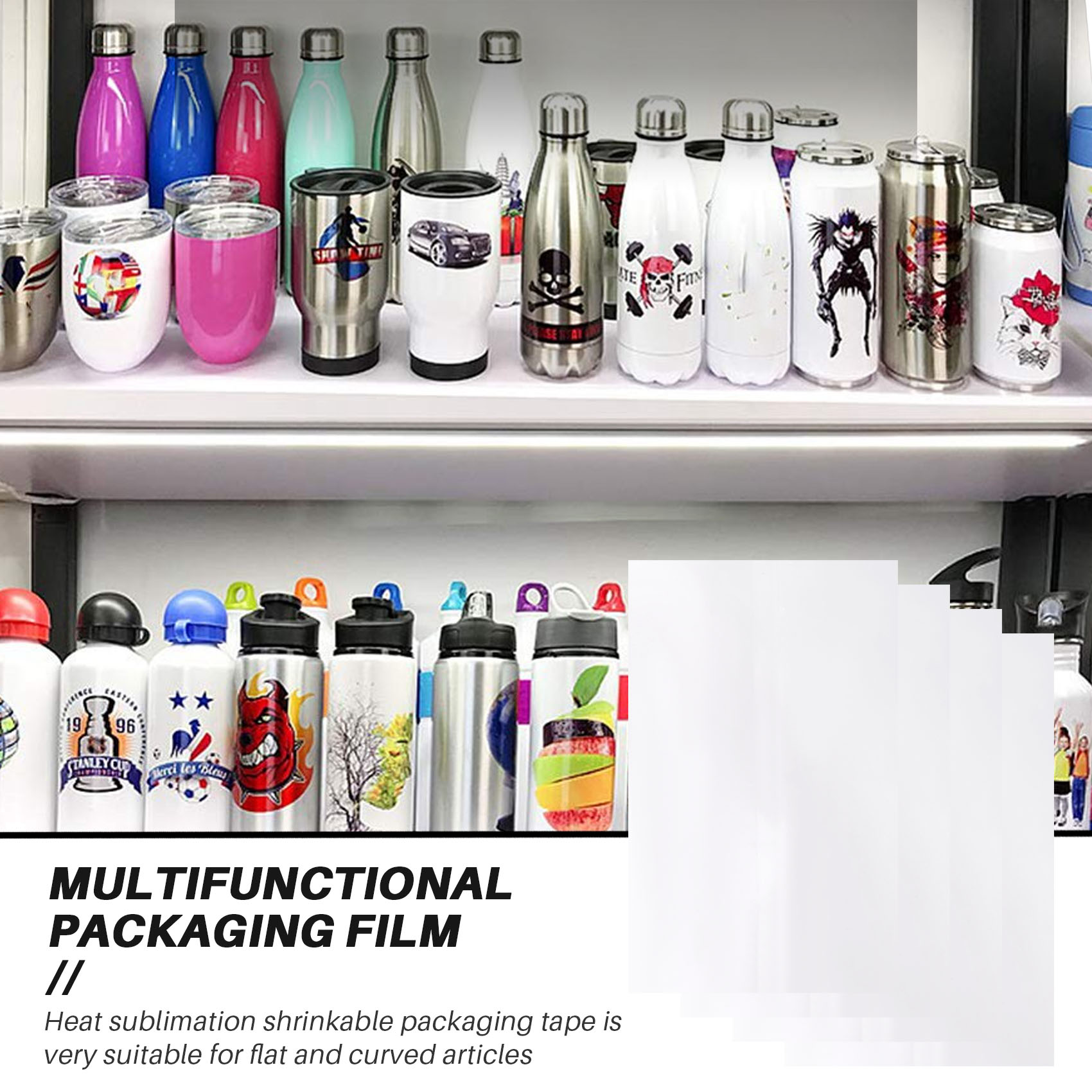 AA86 8X12インチ 昇華シュリンクラップスリーブ、タン - Sublimation Mug White のレビューと価格