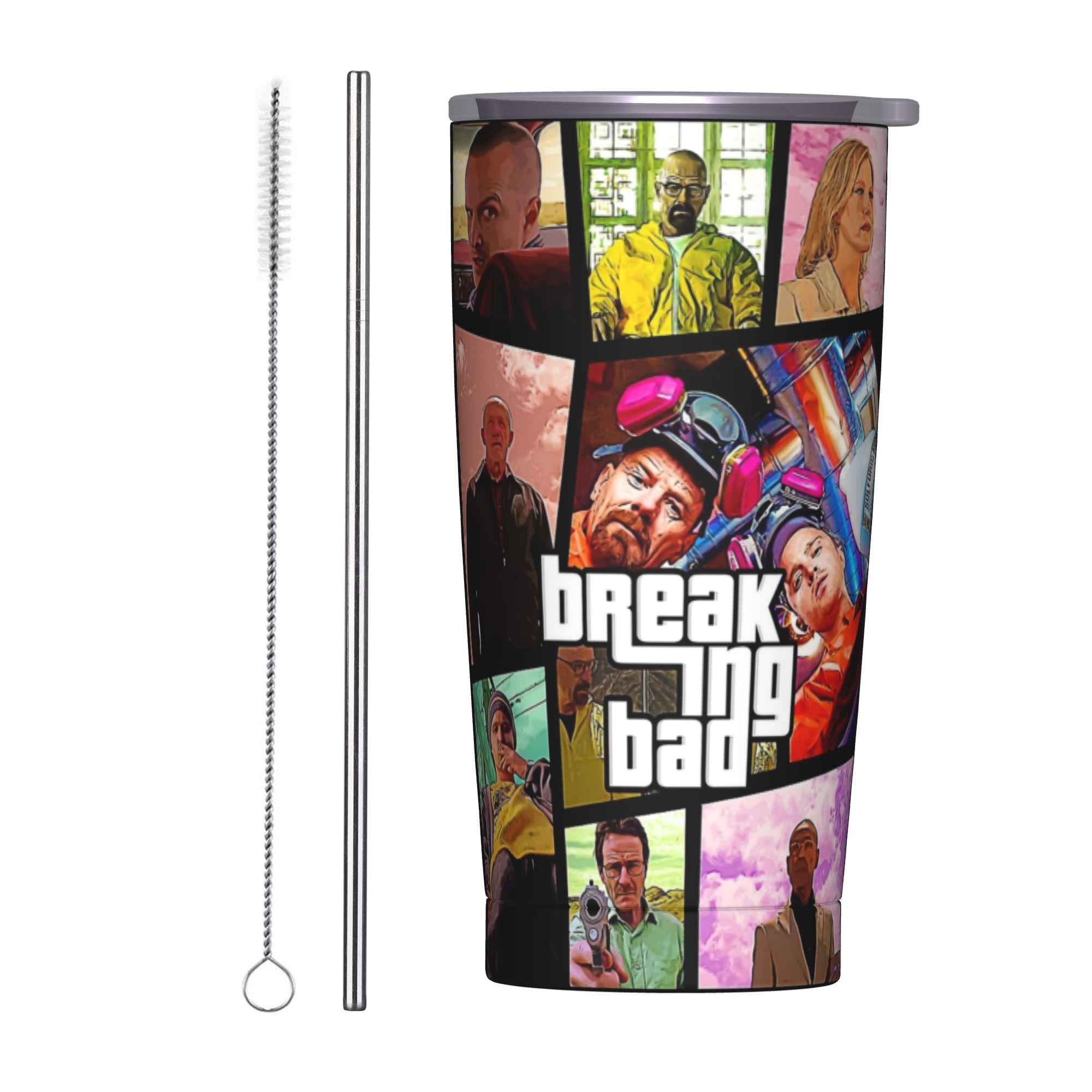 ブレイキング・バッド ウォルター・ホワイト ポスター柄 断熱 - Tumbler 20Oz White のレビューと価格