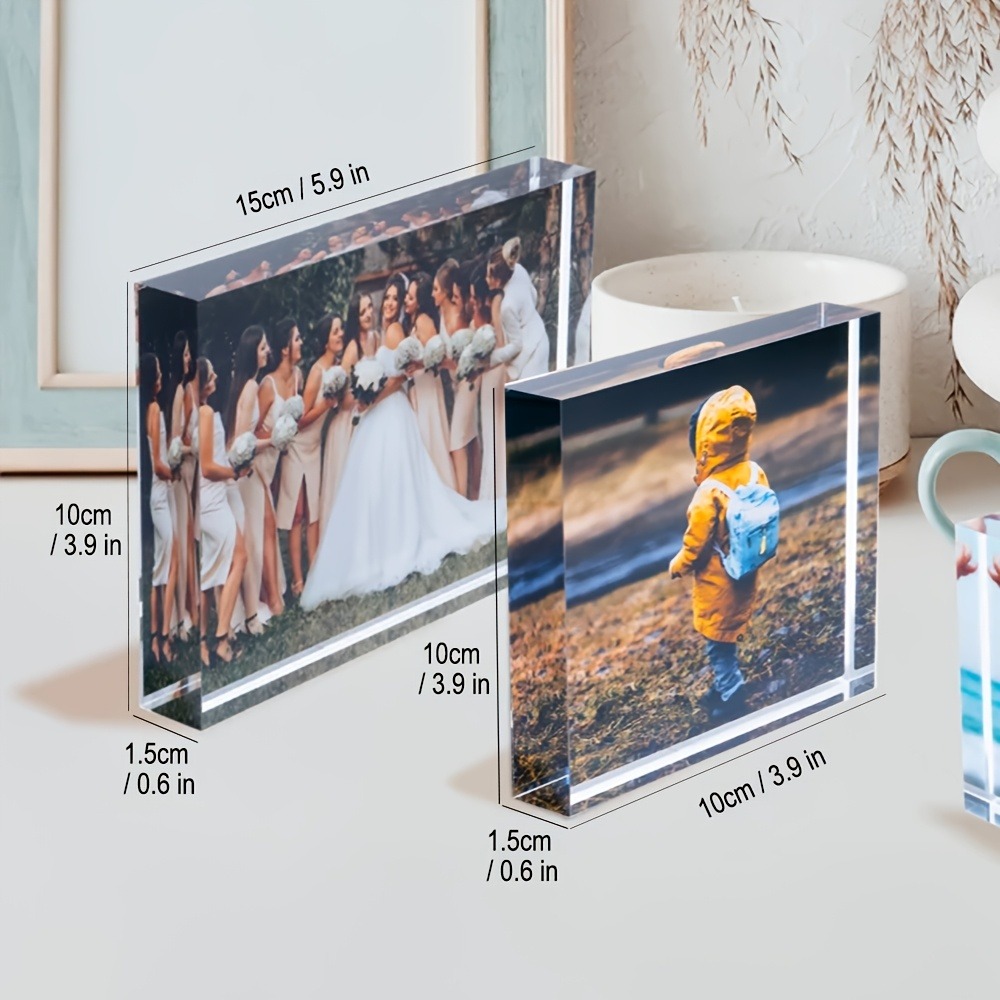パーソナライズされた3Dアクリルフォトブロック - カスタム - Photo Acrylic Block のレビューと価格
