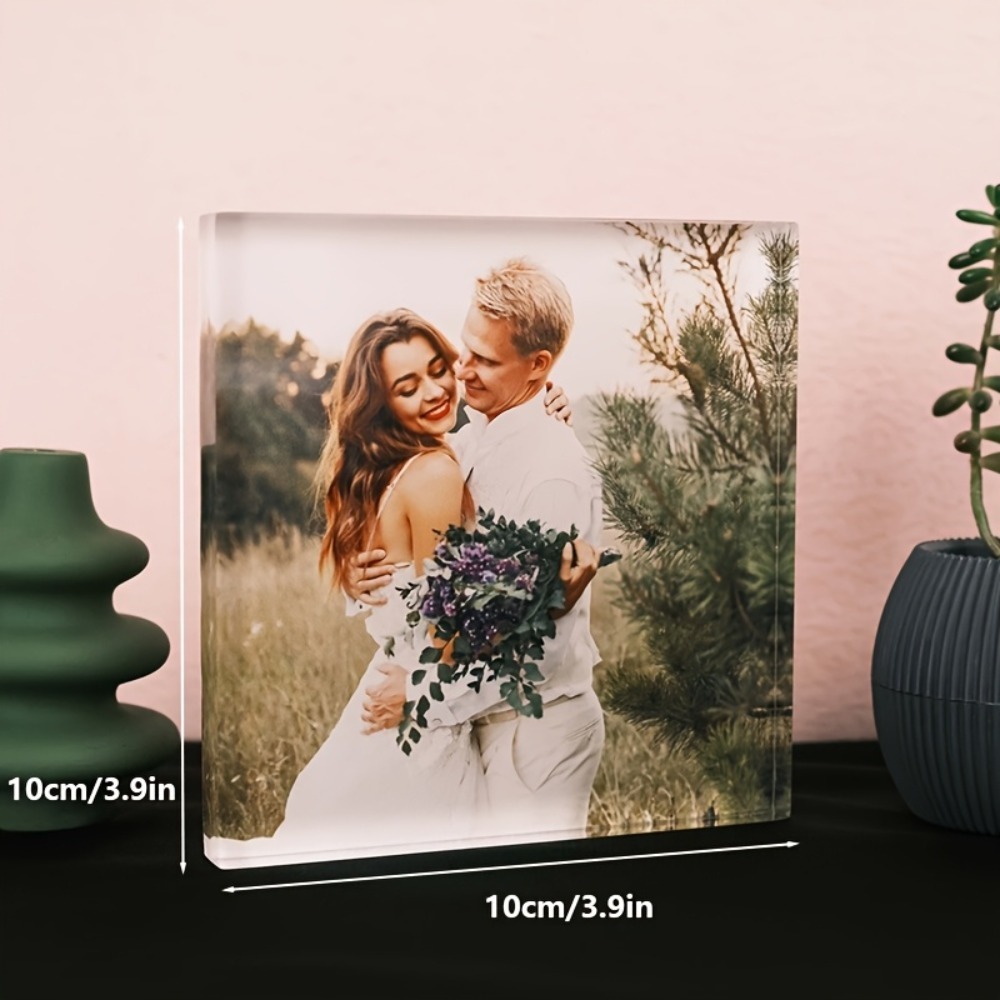カスタムアクリル製記念写真ブロック - パーソナライズされた - Photo Acrylic Block のレビューと価格