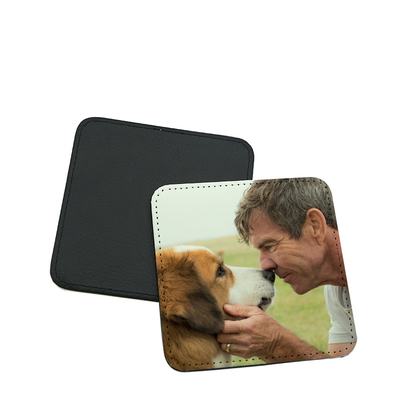 10 ピース/ロット新しいブランク昇華 PU レザーマグパッ - Coaster Sublimation Blank のレビューと価格