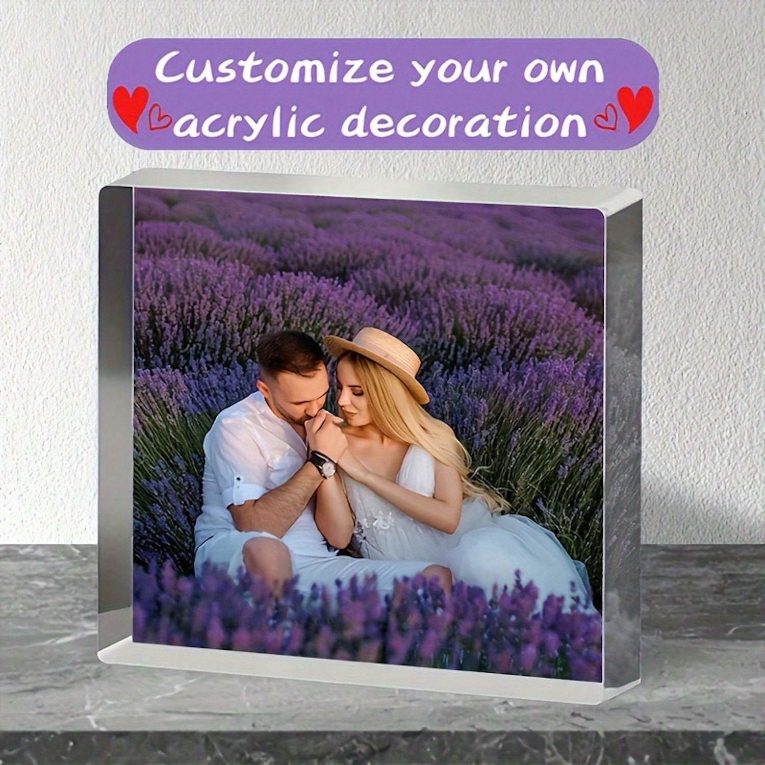 2Dフラットアクリルフォトブロック - パーソナライズされた - Photo Acrylic Block のレビューと価格