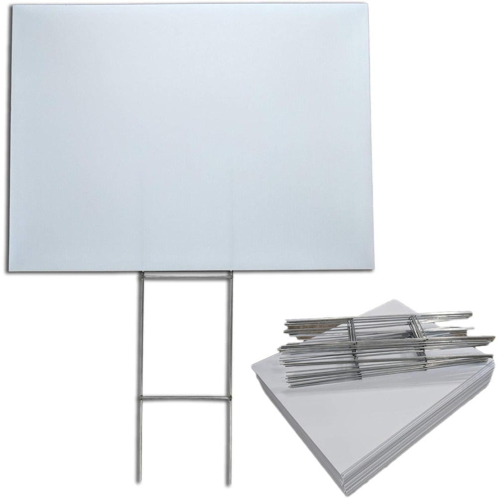米国から発送された50枚入り18x24インチの空白のヤードサ - Yard Sign Blank のレビューと価格