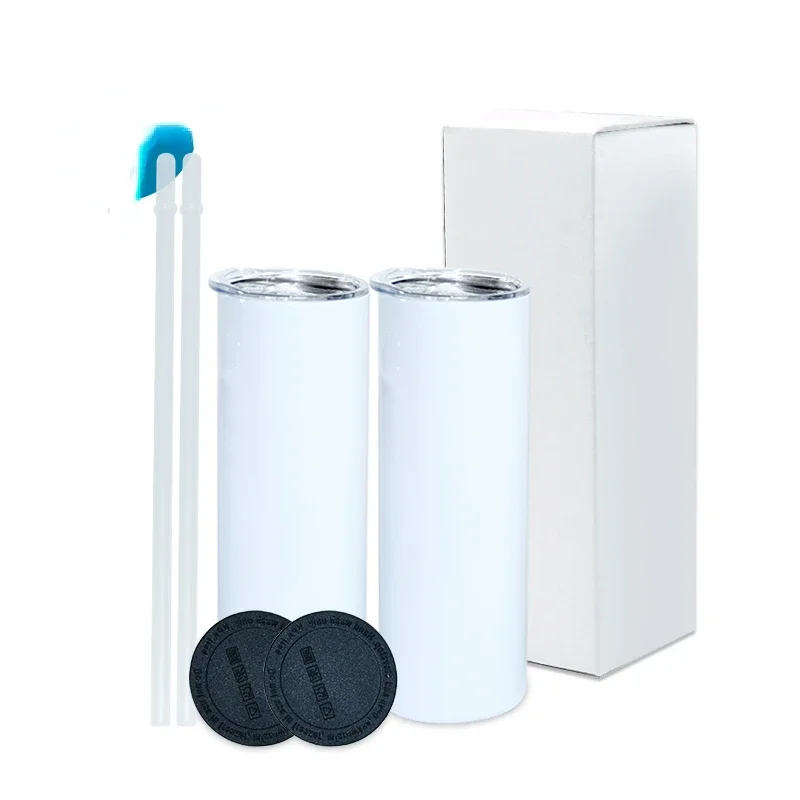 倉庫在庫 ホワイト 20オンス ストレート スキニー サブリ - Tumbler 20Oz White のレビューと価格