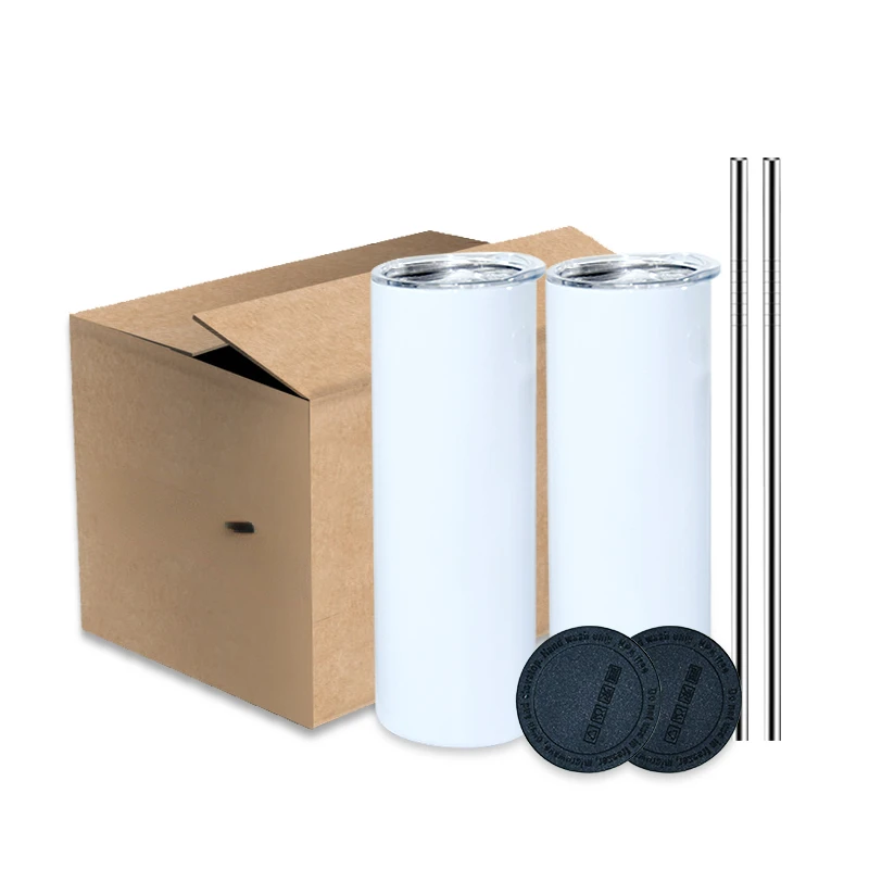 倉庫在庫 ホワイト 20オンス ストレート スキニー サブリ - Tumbler 20Oz White のレビューと価格