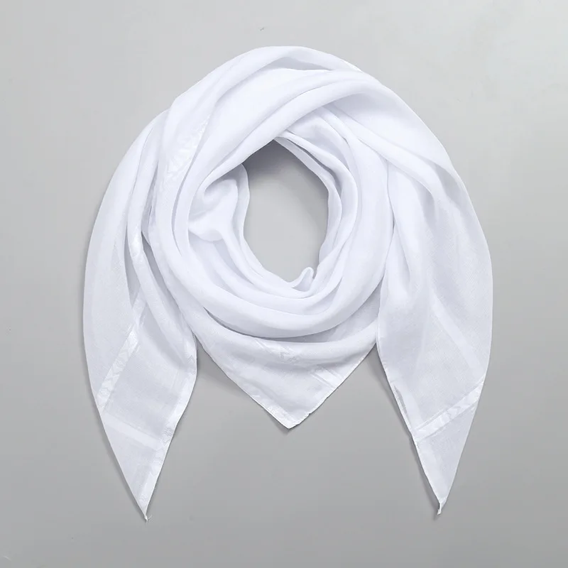 イスラム白正方形スカーフ男性 Shemagh アラブ帽子ヒジ - Bandana Blank White のレビューと価格