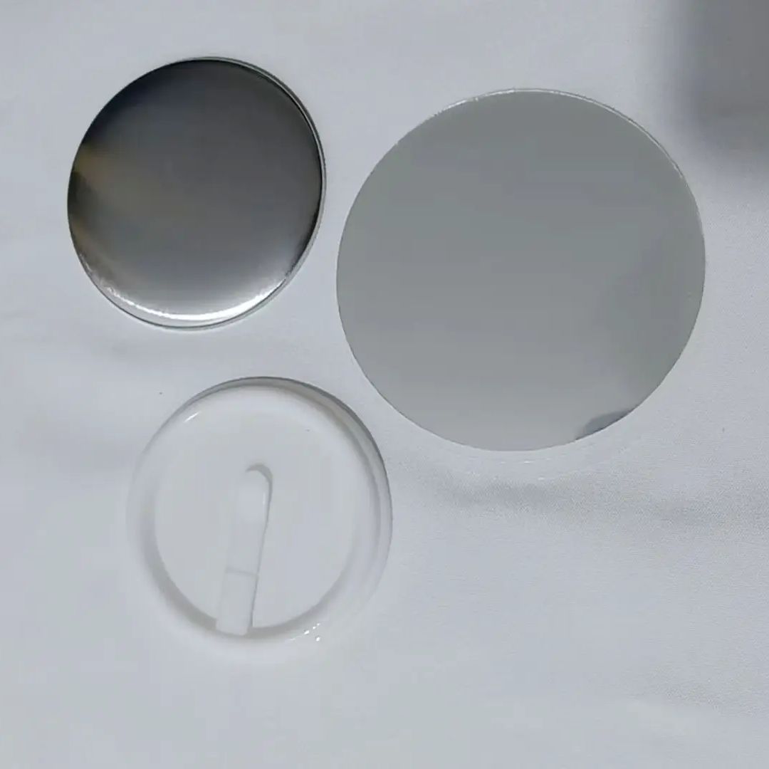 100個 58mm 2.25インチ インサートボタンバッジ素 - Button Badge Blank のレビューと価格