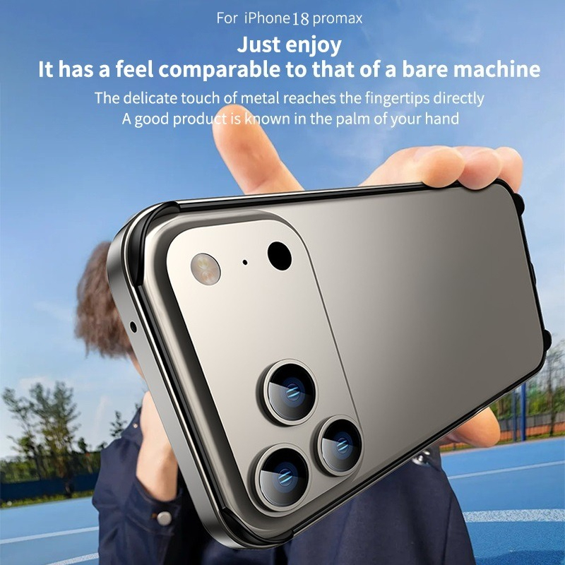 ハイブリッドシリコンフレームアルミメタル製iPhone 18 - Metal Photo Panel のレビューと価格