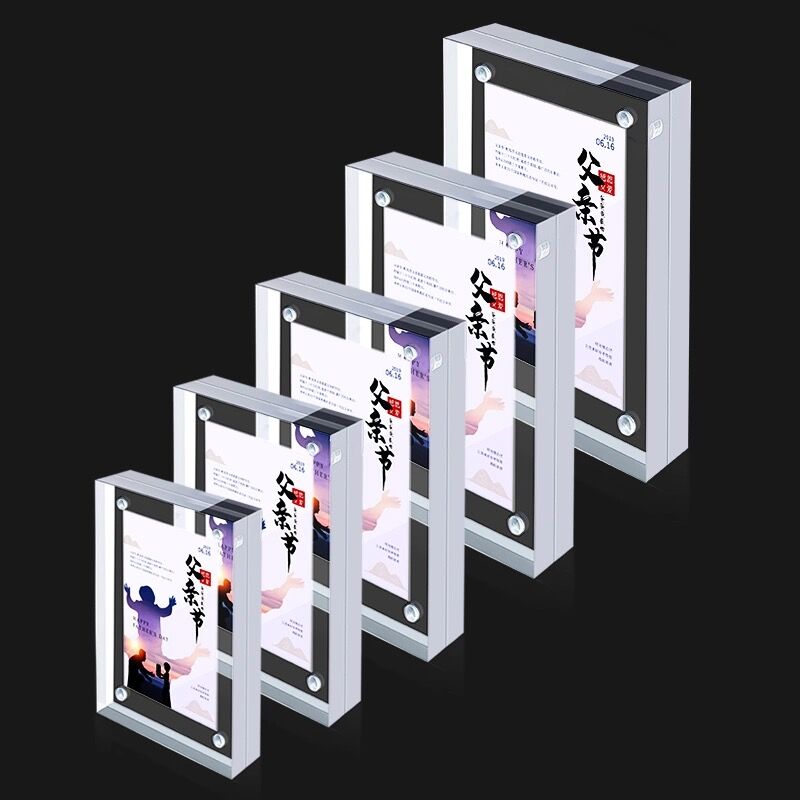 20 ミリメートル厚磁気アクリルサインホルダーディスプレイス - Photo Acrylic Block のレビューと価格