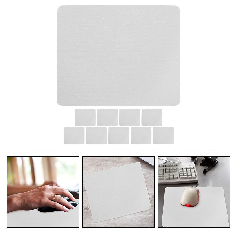 10枚入り 大型ゴム底布製マウスパッド 無地 昇華転写印刷用 - Mouse Pad Blank Sublimation のレビューと価格