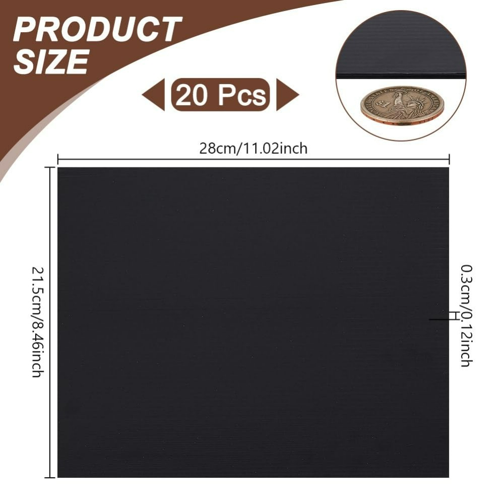 20枚入り 波板プラスチックシート 28x21.5cm/11 - Yard Sign Blank のレビューと価格