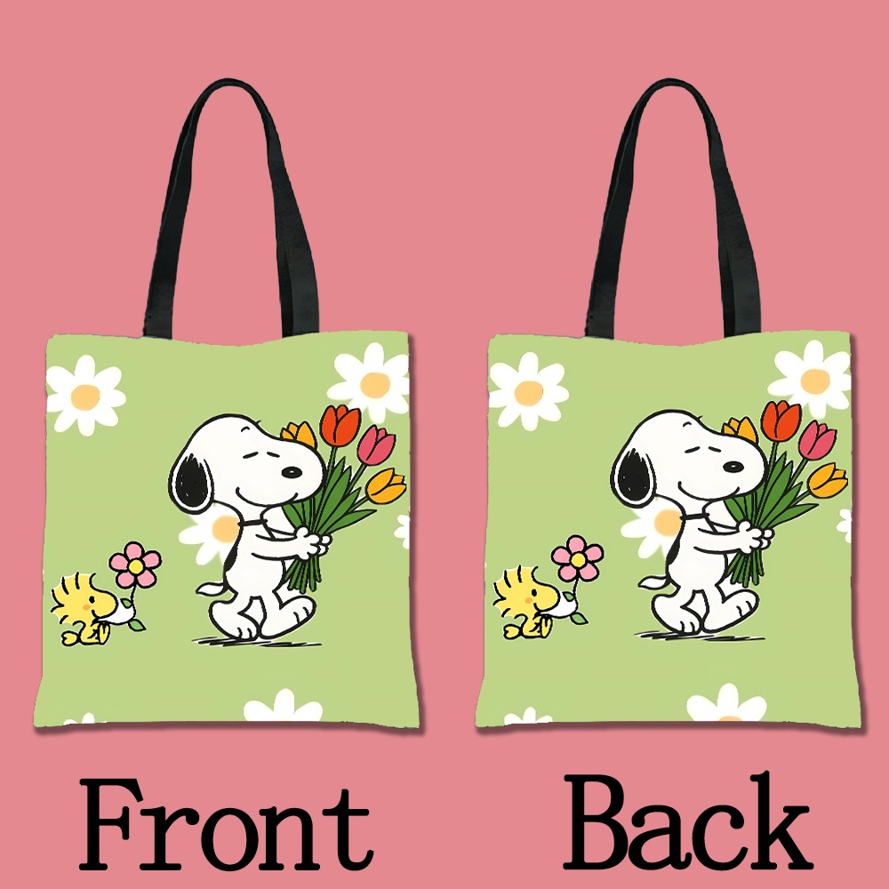 スヌーピー昇華キャンバスバッグ女性ショルダーバッグかわいい漫 - Tote Bag Sublimation のレビューと価格