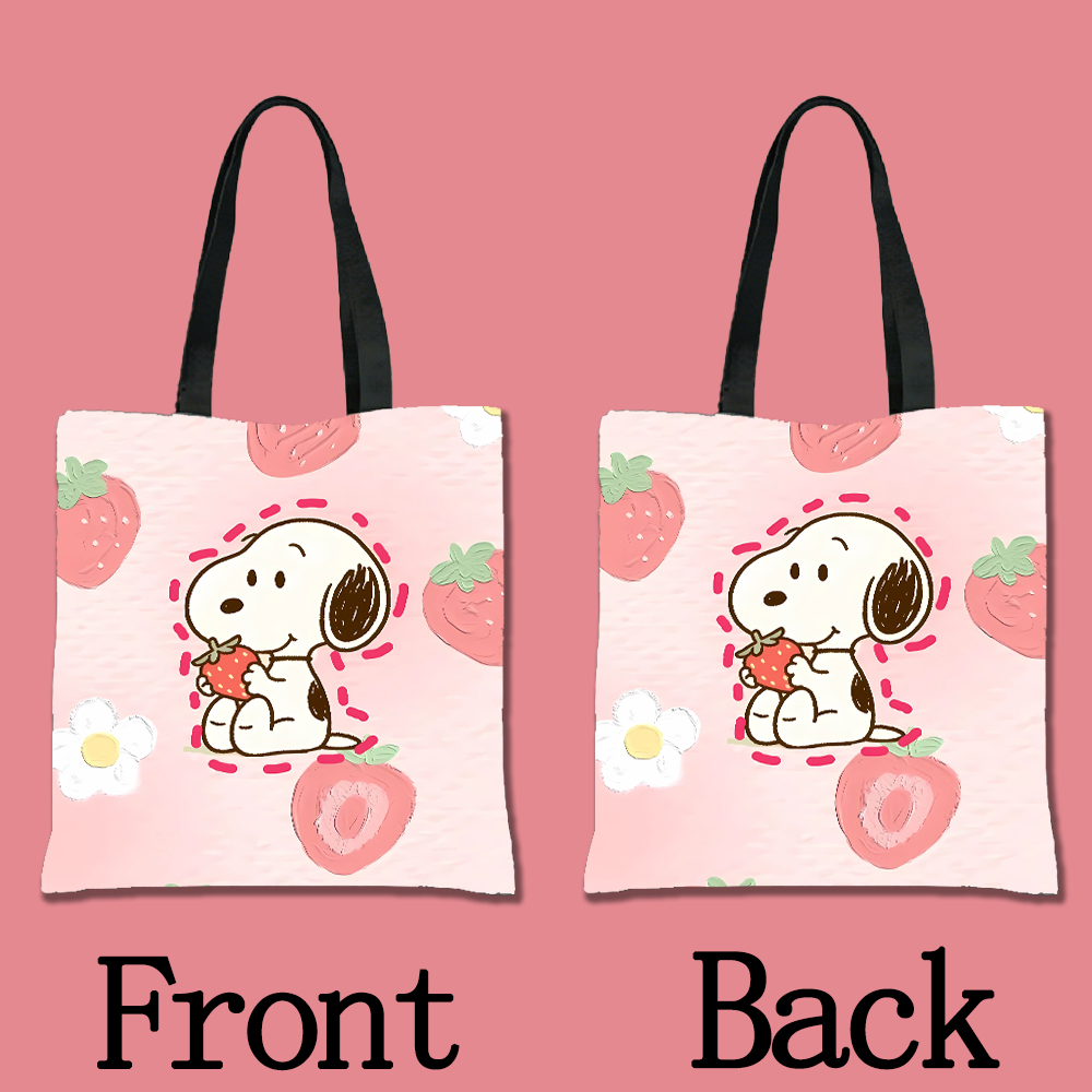 スヌーピー昇華キャンバスバッグ女性ショルダーバッグかわいい漫 - Tote Bag Sublimation のレビューと価格