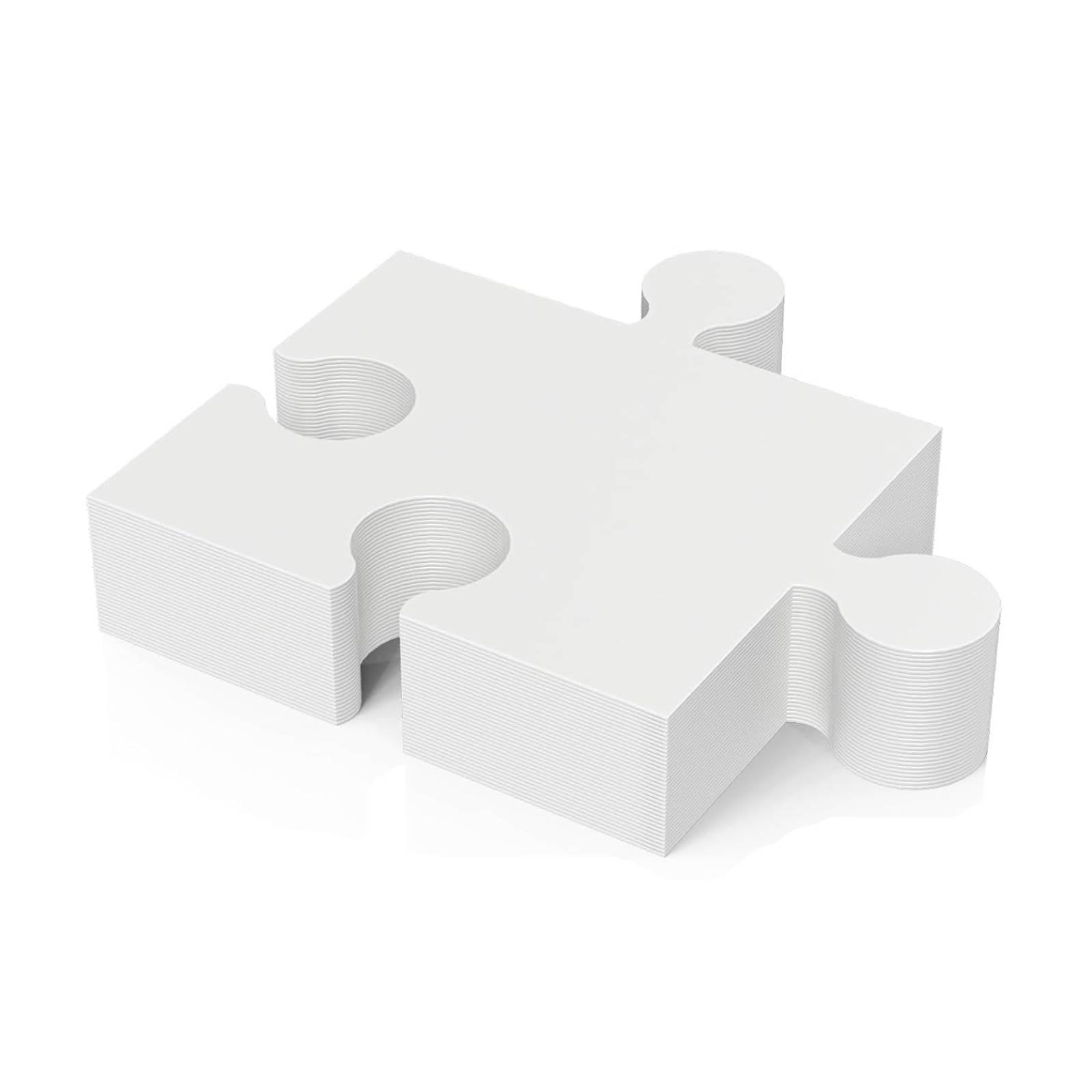 30ピースの空白のパズルピース、描いて書くためのインタラクテ - Puzzle Blank White のレビューと価格