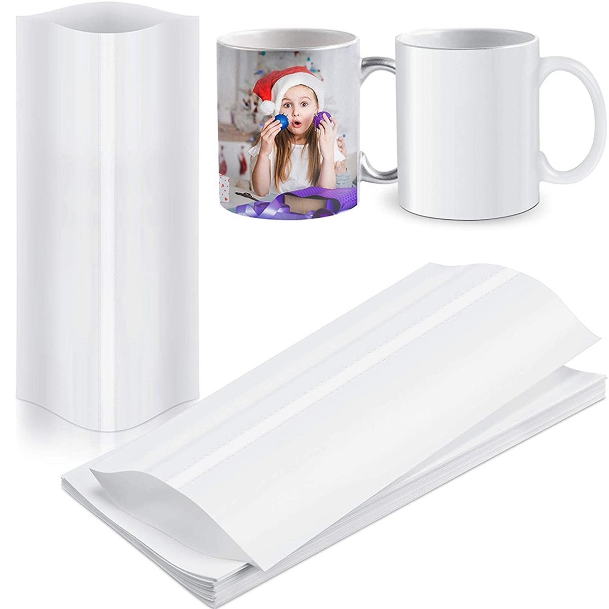 BAAE 420枚入り昇華型シュリンクフィルム 5x10イン - Sublimation Mug White のレビューと価格