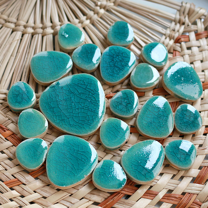 100 グラム DIY セラミックモザイクタイルガラス葉花び - Ceramic Tile Blank のレビューと価格