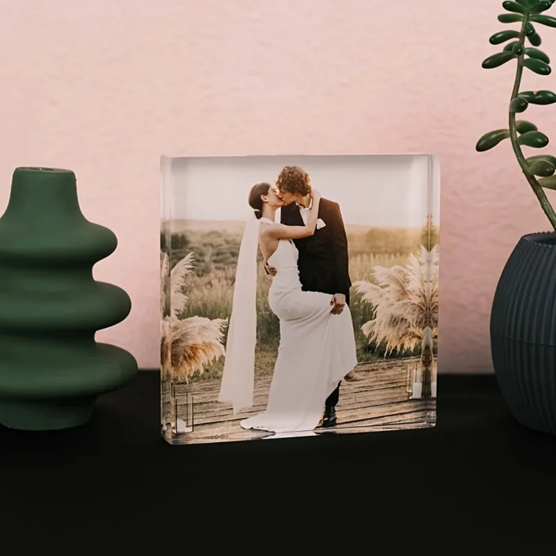 カスタムアクリル製記念写真ブロック - パーソナライズされた - Photo Acrylic Block のレビューと価格